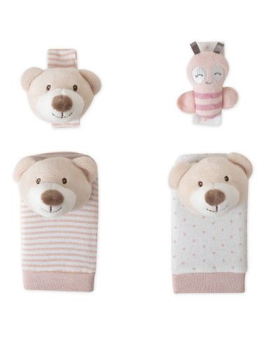 Sonajero manos y pies rosa para bebé [product.brand] 2 - Ropa para Bebé | dyley | 