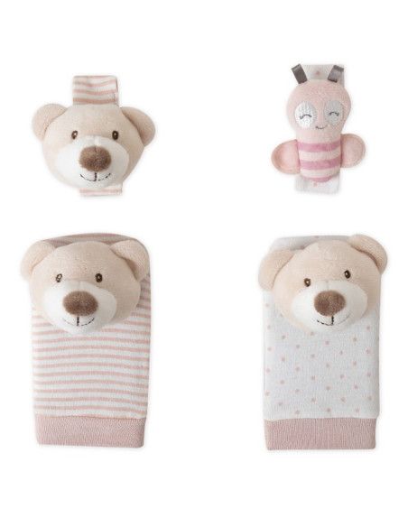 Sonajero manos y pies rosa para bebé [product.brand] 2 - Ropa para Bebé | dyley | 
