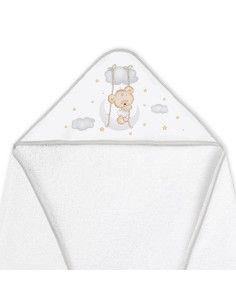 Capa de baño osito + babero  2