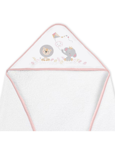 Capa de baño elefante cometa + babero 