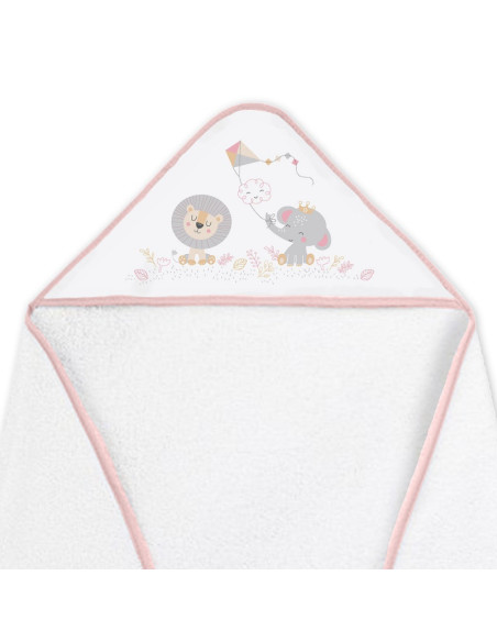 Capa de baño elefante cometa + babero 