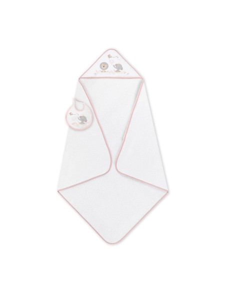 Capa de baño elefante cometa + babero 
