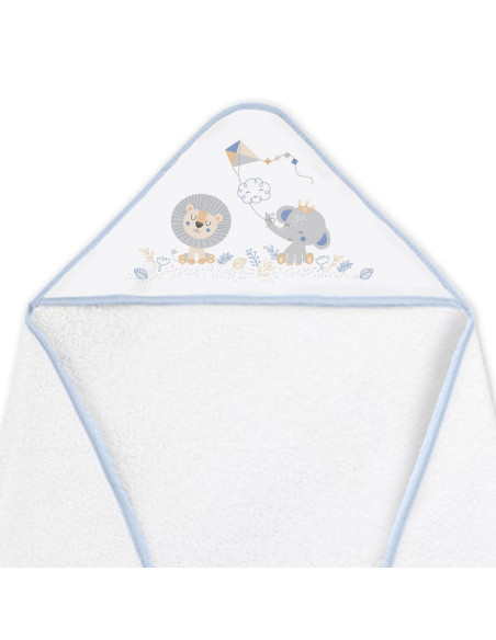 Capa de baño elefante cometa + babero 