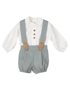 Conjunto pololo con tirantes bebé niño 