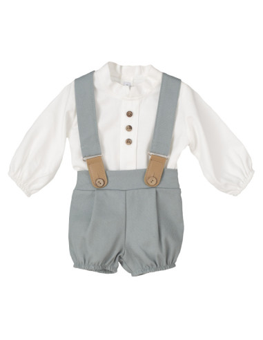 Conjunto pololo con tirantes bebé niño 