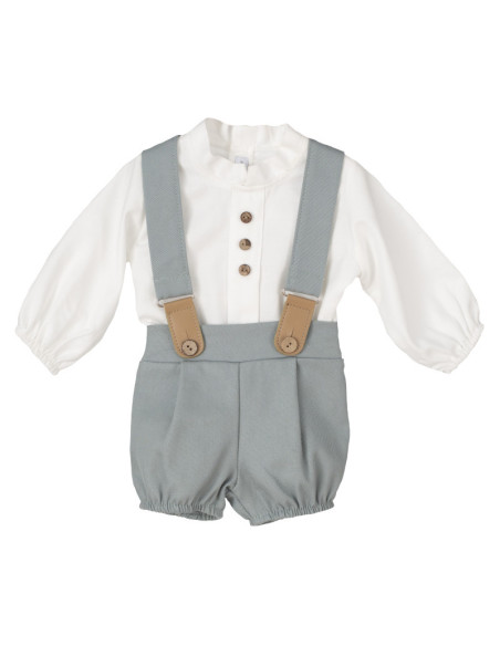 Conjunto pololo con tirantes bebé niño 