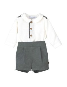 Conjunto 2 piezas manga larga y bermuda bebé niño [product.brand] 1 - Ropa para Bebé | dyley | 