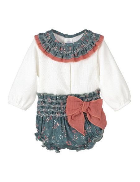 Conjunto pololo lazo bebé niña [product.brand] 1 - Ropa para Bebé | dyley | 