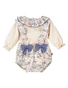 Conjunto pololo flores bebé niña 