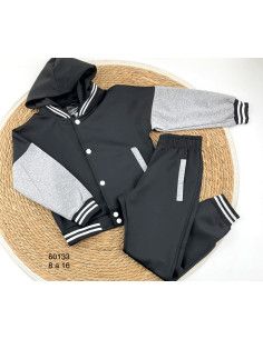 Conjunto manga larga con capucha niño  2