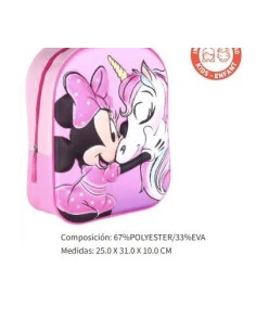 Mochila infantil 3D Minnie unicornio 
