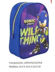 Mochila Sonic prime niño 