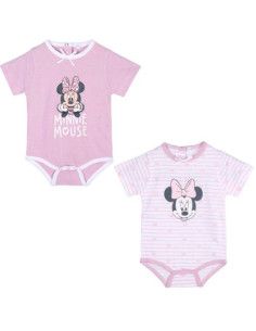 Pack 2 bodys manga corta Minnie [product.brand] 1 - Ropa para Bebé | dyley | 