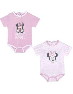 Pack 2 bodys manga corta Minnie [product.brand] 1 - Ropa para Bebé | dyley | 
