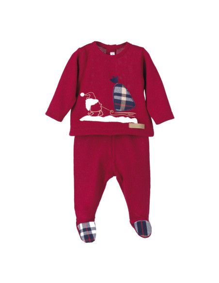 Conjunto 2 piezas polaina navidad 