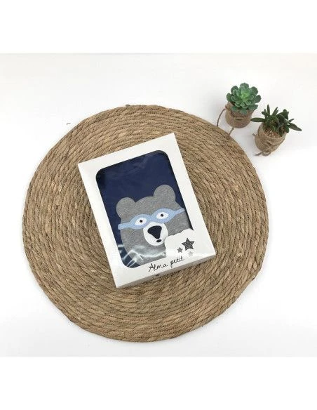 Pijama manga larga oso rayas niño [product.brand] 2 - Ropa para Bebé | dyley | 
