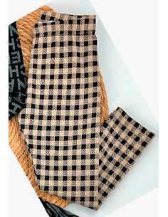 Pantalón legguin de cuadros elástico para chica 