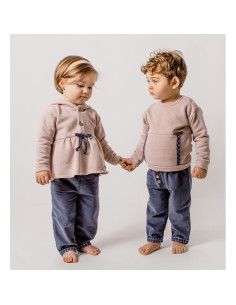 Conjunto con capucha tundosado bebé niña [product.brand] 1 - Ropa para Bebé | dyley | 