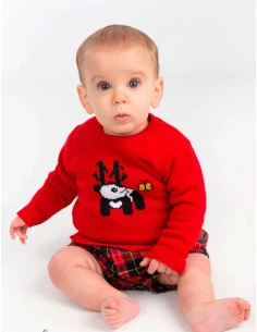 Conjunto de punto panda para bebé 