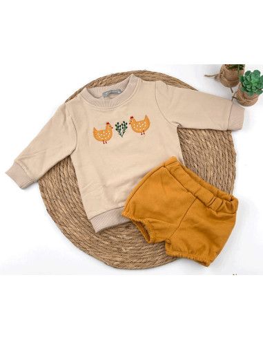Conjunto sudadera pollito para bebé [product.brand] 2 - Ropa para Bebé | dyley | 