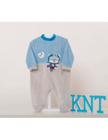 Pijama largo terciopelo motorista bebé niño [product.brand] 1 - Ropa para Bebé | dyley | 