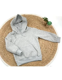 Sudadera afelpada lisa infantil 
