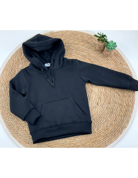 Sudadera afelpada lisa infantil 