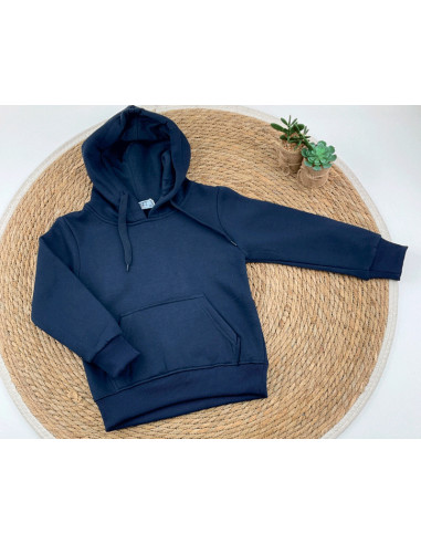 Sudadera afelpada lisa infantil 
