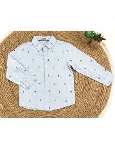 Camisa manga larga dibujo niño  2