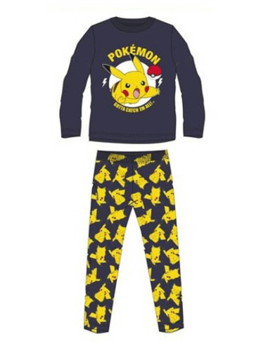Pijama manga larga Pikachu Pokemon niño 
