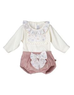 Conjunto pololo lazo a juego bebé niña [product.brand] 1 - Ropa para Bebé | dyley | 