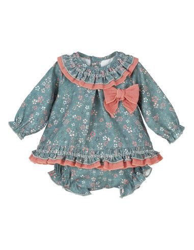Jesusito manga larga florecitas bebé niña [product.brand] 1 - Ropa para Bebé | dyley | 