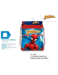 Bolsa de cuerdas saco spiderman 