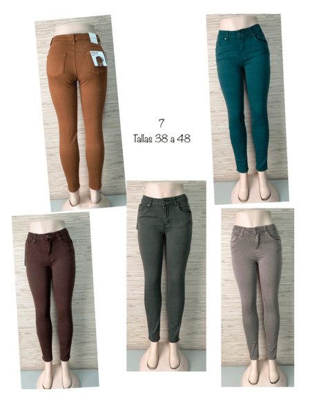 Pantalón colores mujer 