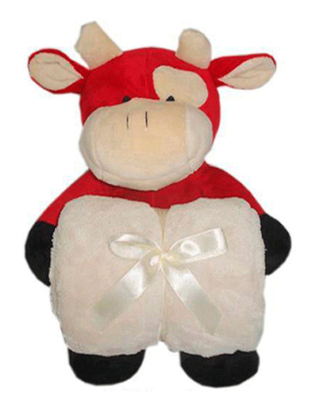 Manta + peluche toro 