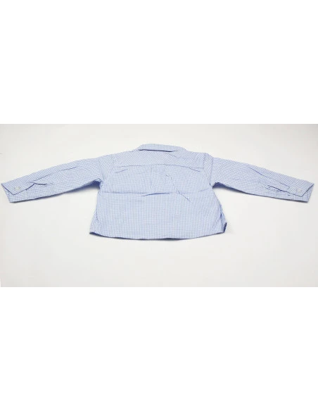 Camisa manga larga cuadritos bebé niño 