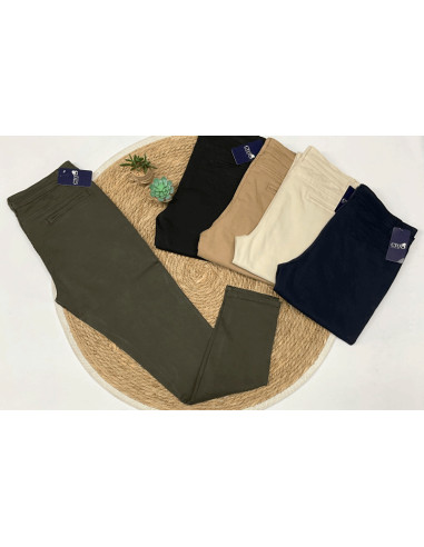 Pantalón hombre pitillo licra 