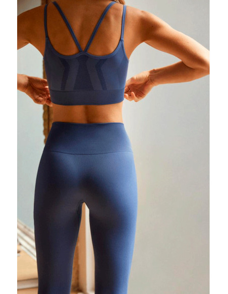 Leggins deportivo azul mujer 
