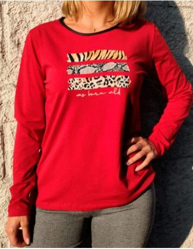 Camiseta manga larga mujer 