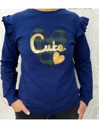 Camiseta corazón cute mujer 