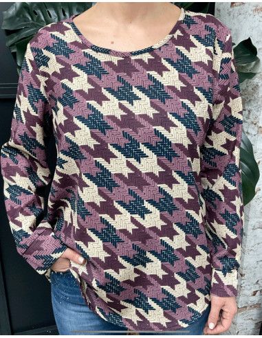 Blusa mujer cuello redondo 