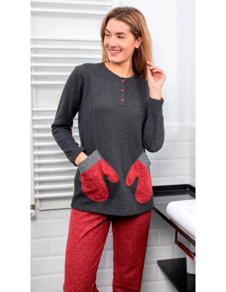 Pijama mujer punto milano 