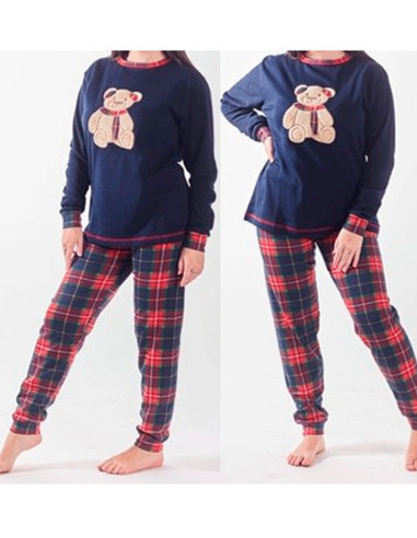 Pijama mujer algodón invierno 