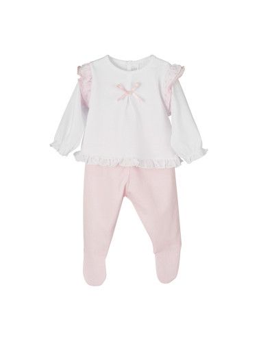 Conjunto polaina volantes bebé niña 