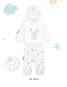 Conjunto jubón barco bebé niño 