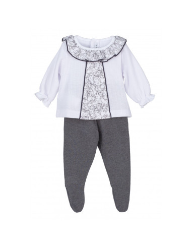 Conjunto polaina gatitos bebé niña 