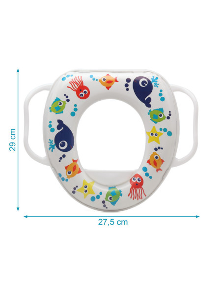 Reductor de asiento wc animales oceano 