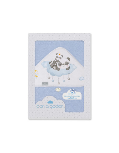Capa de baño panda nube 