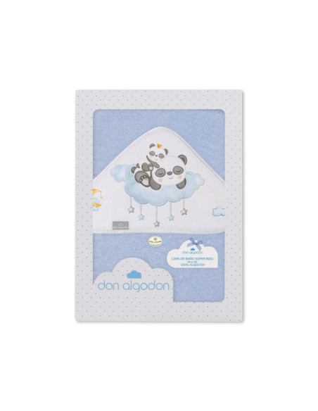 Capa de baño panda nube 