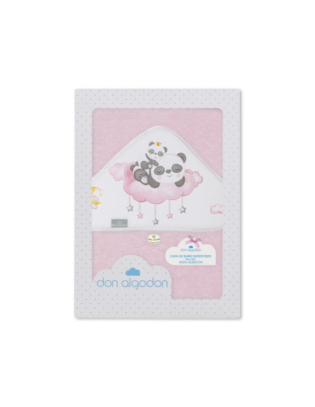 Capa de baño panda nube 